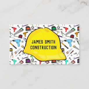 Carte De Visite Outils et entrepreneur de masque de matériel