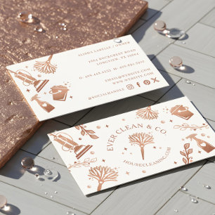 Carte De Visite Outils et fournitures de nettoyage ménager et mais