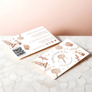 Carte De Visite Outils et fournitures de nettoyage ménager et mais