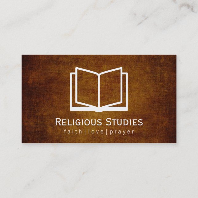 Carte De Visite Ouvert (Texture Vintage) (Devant)