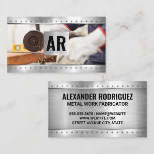 Carte De Visite Ouvrier de métaux de production   Rivets métalliqu