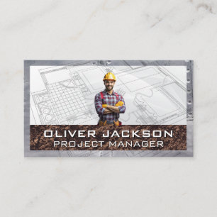 Carte De Visite Ouvrier du bâtiment   Plan directeur