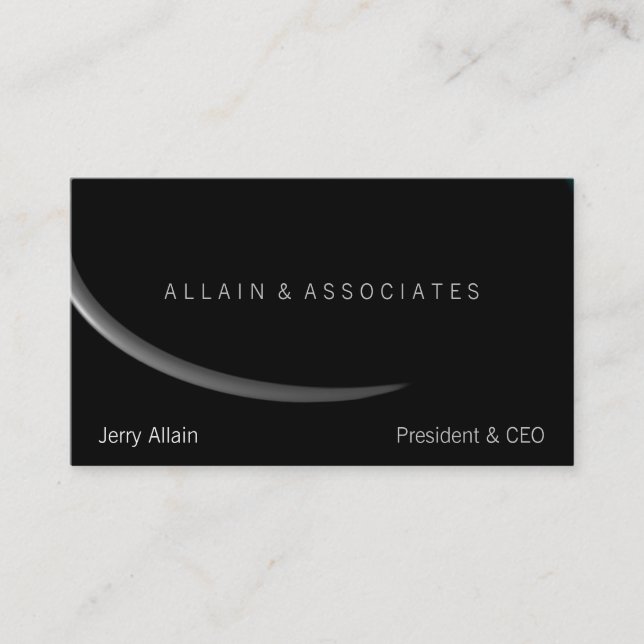Carte De Visite Oval Obsidian Up (Devant)