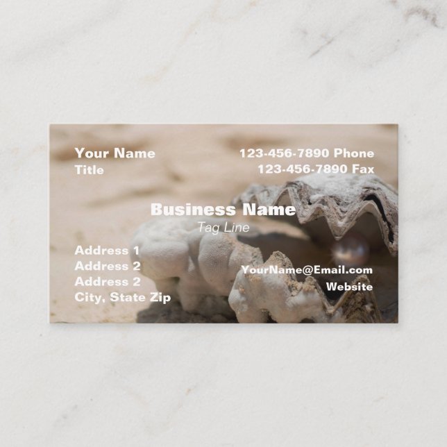 Carte de visite Oyster Theme HAMbyWhiteGlove (Devant)