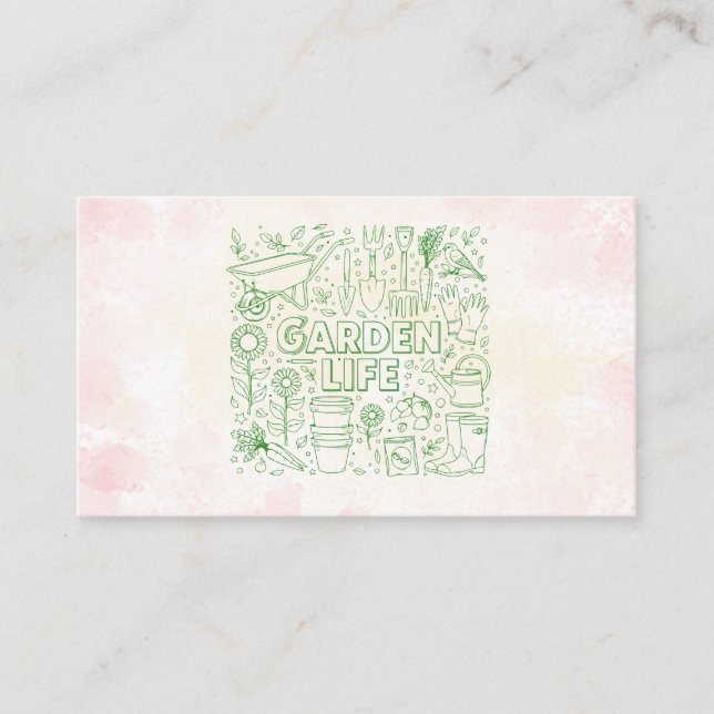 Carte De Visite Pack Jardin (Devant)