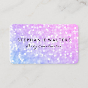 Carte De Visite Paillement de Glamour Élégant