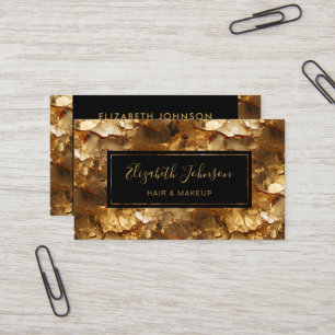 Carte De Visite Paillettes de dorure élégantes professionnelles no