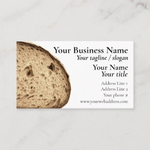 Carte De Visite Pain Brown Crusté Pain boulanger Pain Boutique