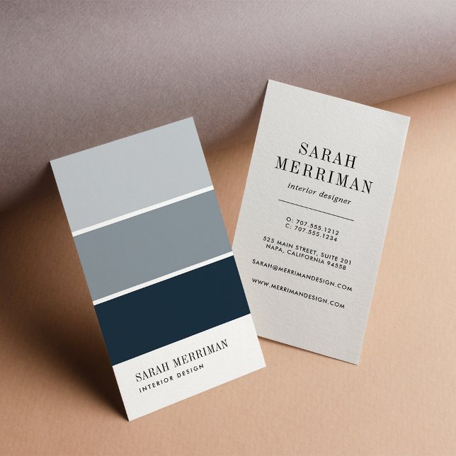 Carte De Visite Paint Chip | Concepteur de couleurs modifiables (Créateur téléchargé)