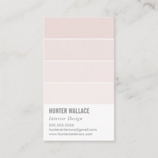 Carte De Visite PAINT SWATCHIP décoration moderne ombre rose vif