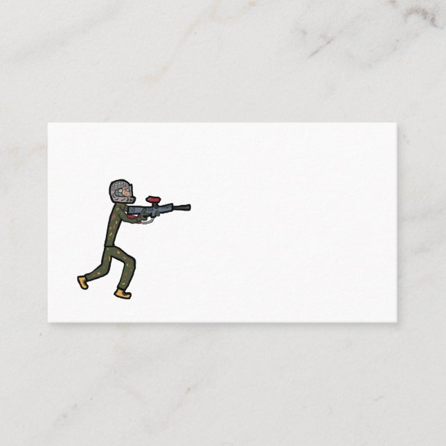 Carte De Visite Paintball (Devant)