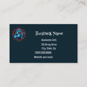 Carte De Visite Paintball Logo Joueur Pop Art Graphisme