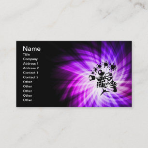 Carte De Visite Paintball violet cool