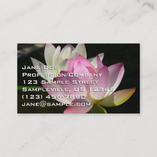 Carte De Visite Paire de fleurs de Lotus II