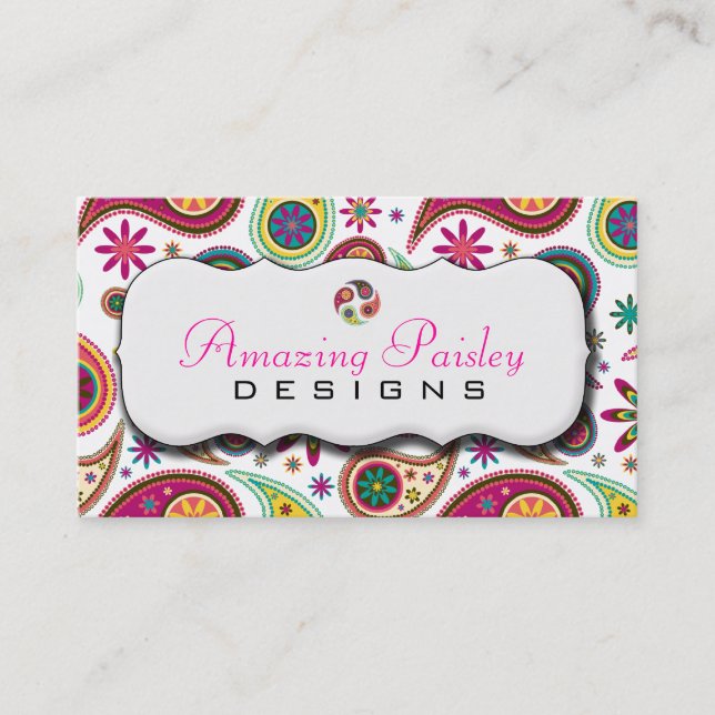 Carte De Visite Paisley stupéfiant (Devant)