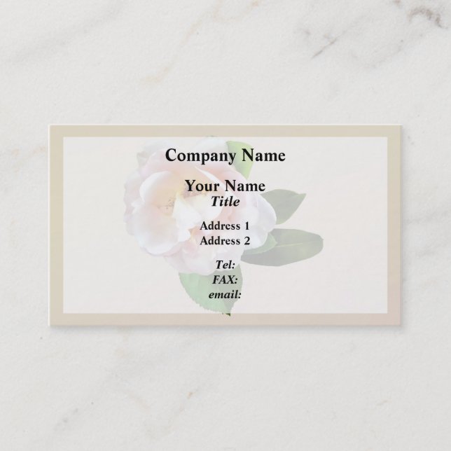Carte De Visite Pale Pink (Devant)