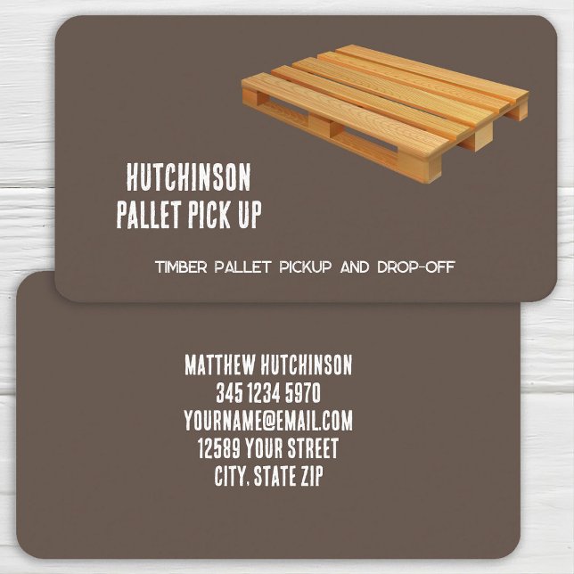 Carte De Visite Palette de bois (Wood Pallet Business Cards)