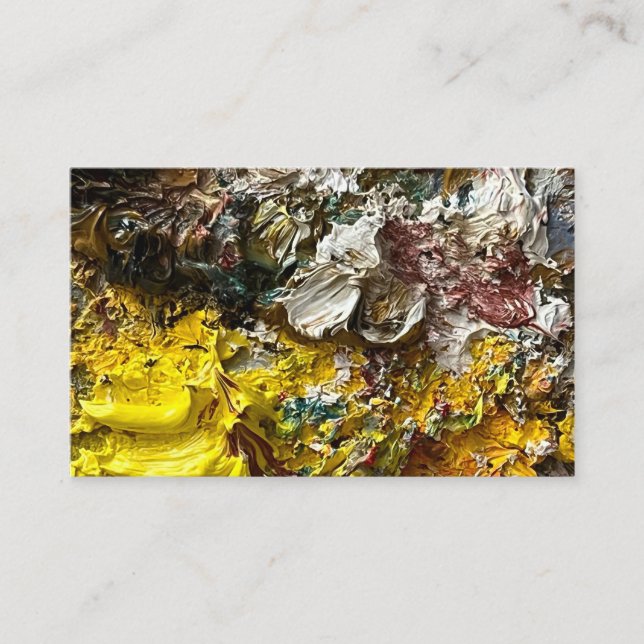 Carte De Visite Palette de l'artiste #1 (Devant)