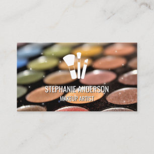 Carte De Visite Palette de maquillage   Logo maquillage   Éclairag