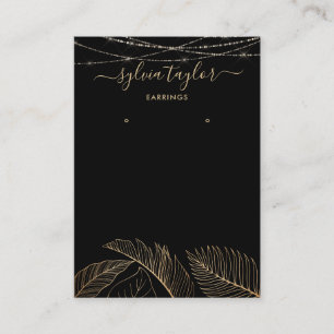 Carte De Visite Palm Monstera Leaf Écran d'oreille ajouter le logo