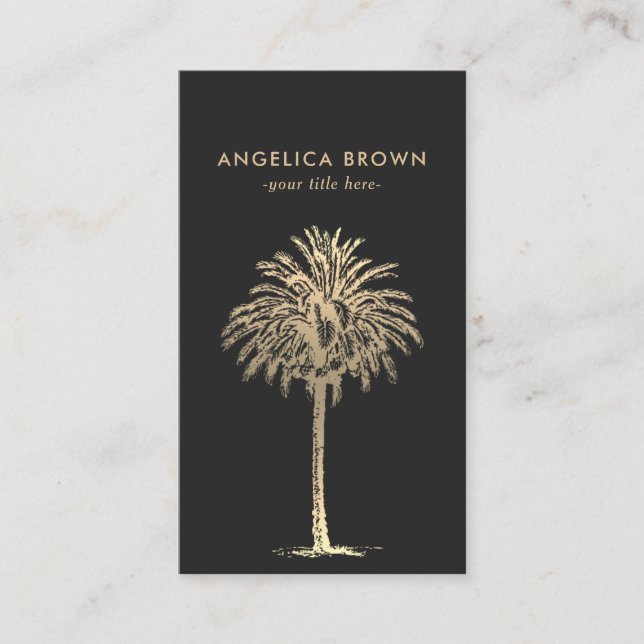 Carte de visite Palm Tree (Devant)