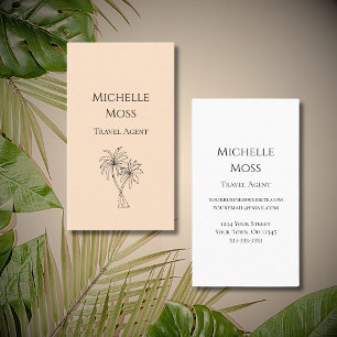 Carte De Visite Palmiers tropicaux minimalistes modernes Botanique