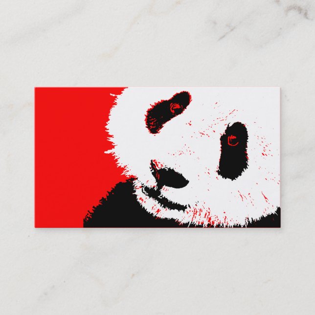 Carte De Visite panda. (Devant)