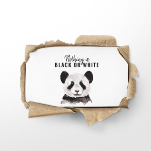 Carte De Visite Panda Funky Moderne Noir Et Blanc Avec Citation