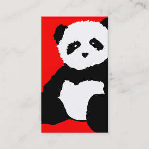 Carte De Visite panda plush : couleur personnalisable