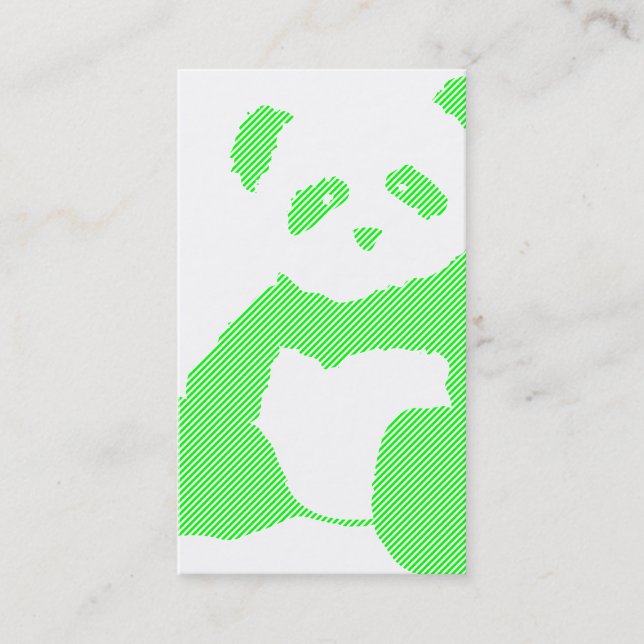 Carte De Visite panda plush rayures (Devant)