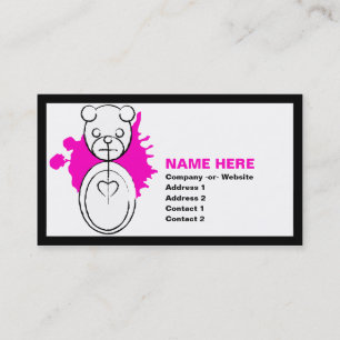 Carte De Visite panda splatz.