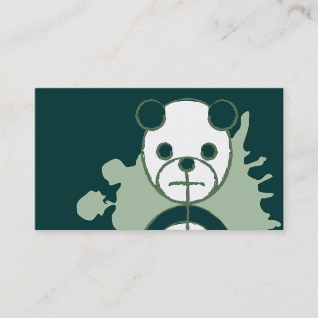 Carte De Visite panda splatz. (Devant)
