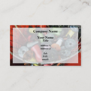 Carte De Visite Panier à fil avec fil