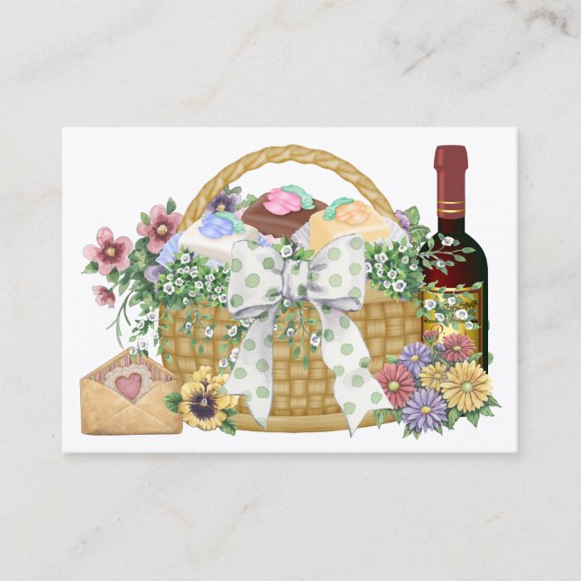 Carte De Visite Panier cadeau - SRF (Devant)