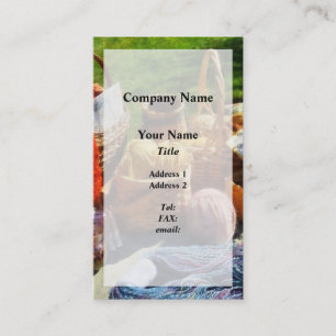 Carte De Visite Paniers de fil au marché aux puces