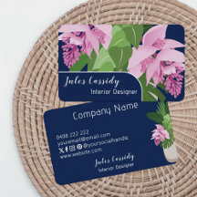 Panneau bleu foncé de Medinilla tropicale