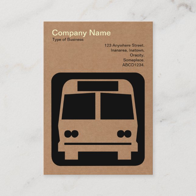 Carte De Visite Panneau bus - Carton (Devant)