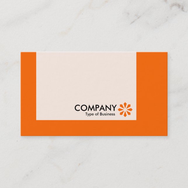 Carte De Visite Panneau - Couleurs - Art Déco - Orange (Devant)