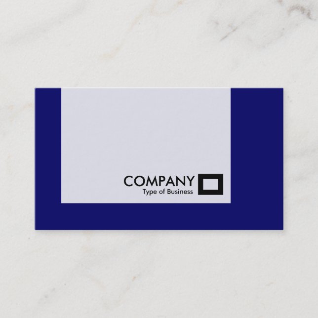 Carte De Visite Panneau - Couleurs - Bleu de marine profonde (Devant)