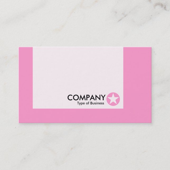 Carte De Visite Panneau - Couleurs - Étoile - Rose (Devant)