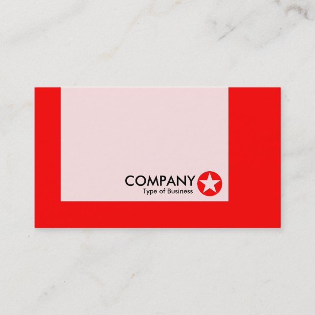 Carte De Visite Panneau - Couleurs - Étoile - Rouge (Devant)