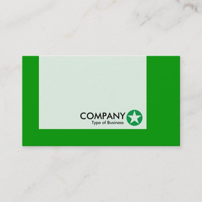 Carte De Visite Panneau - Couleurs - Étoile - Vert herbe (Devant)