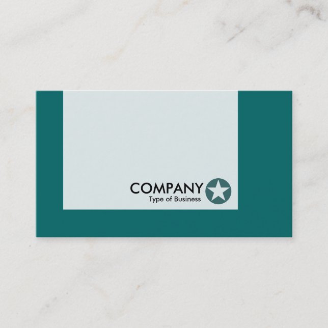 Carte De Visite Panneau - Couleurs - Étoile - Vert mousse (Devant)