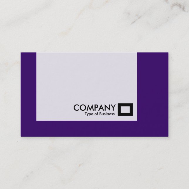 Carte De Visite Panneau - Couleurs - Violet profond (Devant)