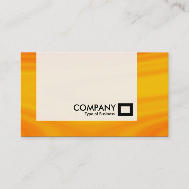 Carte De Visite Panneau - Crème orange (Devant)
