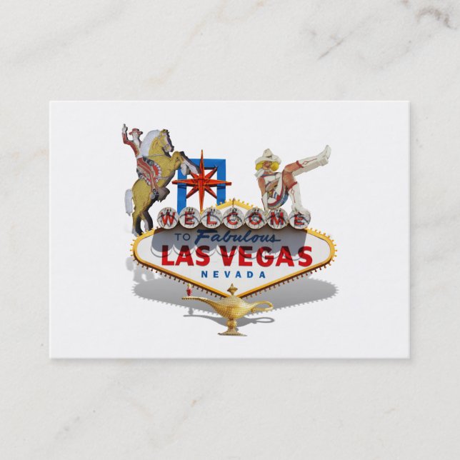 Carte De Visite Panneau de bienvenue de Las Vegas (Devant)
