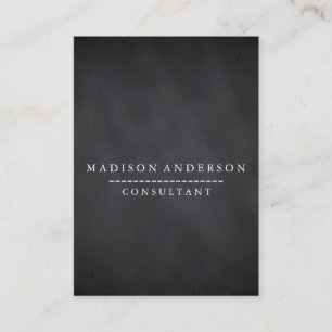 Carte De Visite Panneau de craie noir moderne élégant
