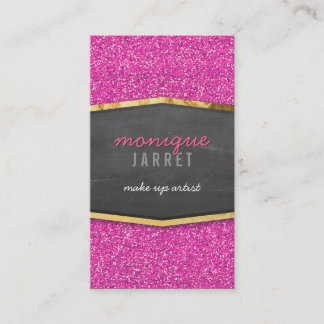 Carte De Visite Panneau de tableau doré GLAMOROUS parties scintill