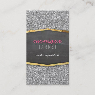 Carte De Visite Panneau de tableau doré GLAMOROUS parties scintill