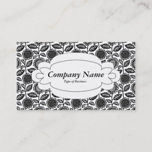 Carte De Visite Panneau décoratif 01 - Blanc - Motif floral280313